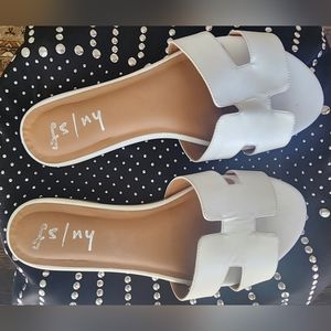 French Sole Alibi White Sandals